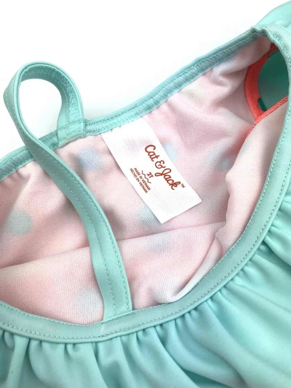 Cat & Jack Toddler Swimwear Bathing suit Size 2T Girl baby polka dot summer